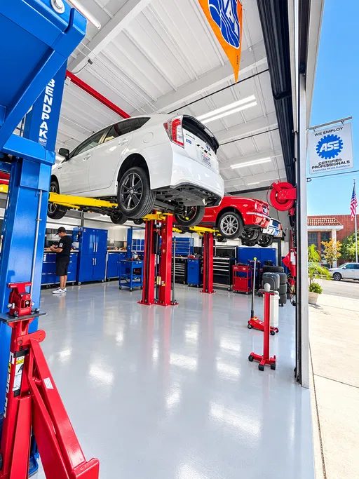 Authentic workshop photograph from Cedillo's Classic & Auto Repair in Fullerton, California